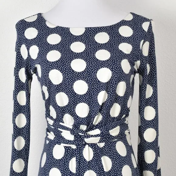 Boden Michelle Jersey Dress Polka Dot - 6 - Picture 2 of 9